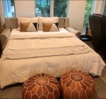Luxury Comphy sheets enhance the comfy-ness of this 5-star rated Queen-plus sleeper bed.